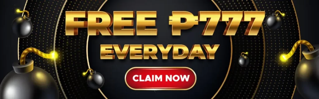 free 777 everyday casino banner black